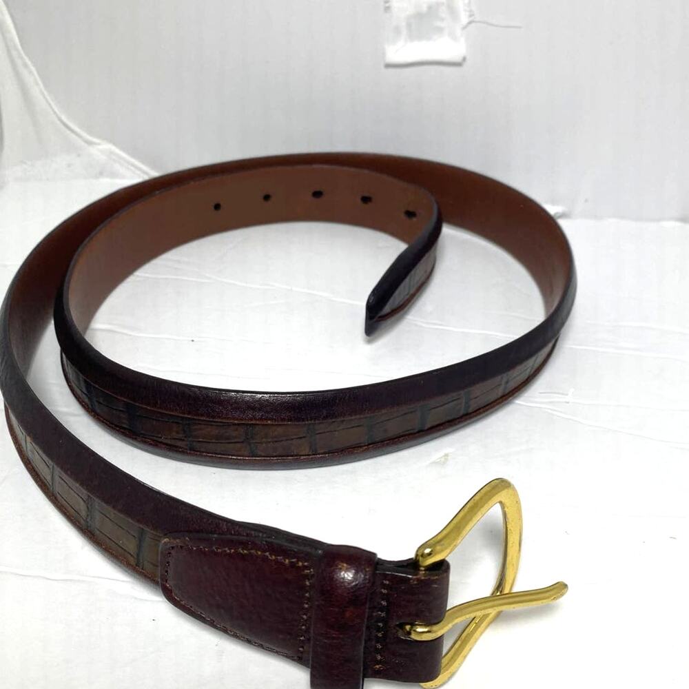 Round Tree and Yorke brown leather belt size 40